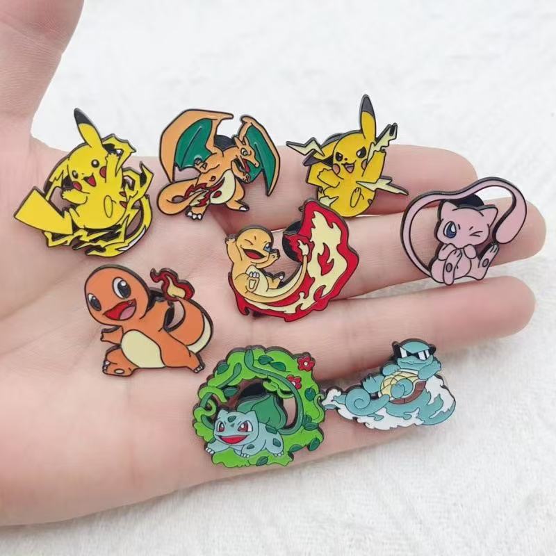 Event Party - 8pcs alloy drip oil cartoon baby