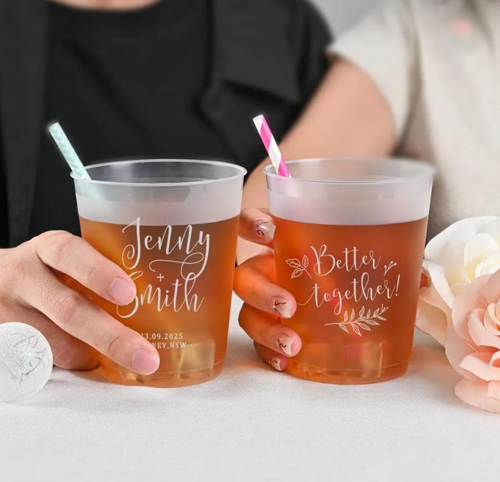 Plastic Cup 50Pcs - 10/50 Personalized 30th Birthday Party Cups,