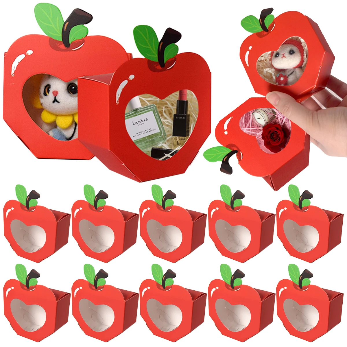 10/20Pcs Apple Window Candy Bo - đánh giá và giá Event Party Box