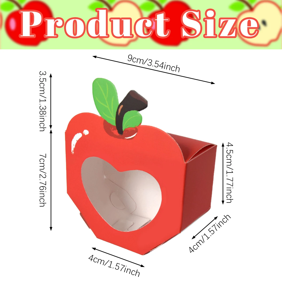 10/20Pcs Apple Window Candy Bo - đánh giá và giá Event Party Box
