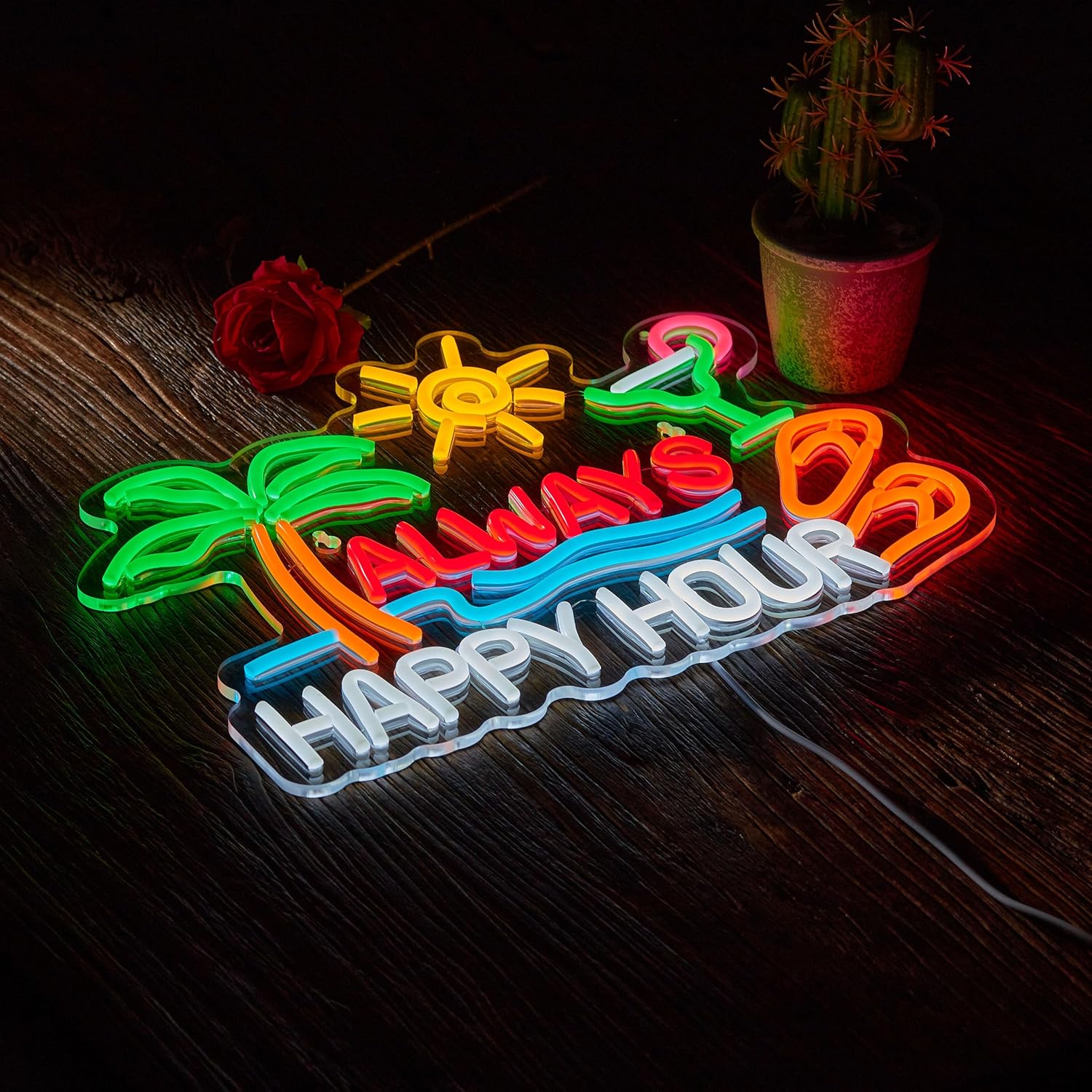 Always Happy Hour Beer Bar Neo - đánh giá và giá Neon Sign Party
