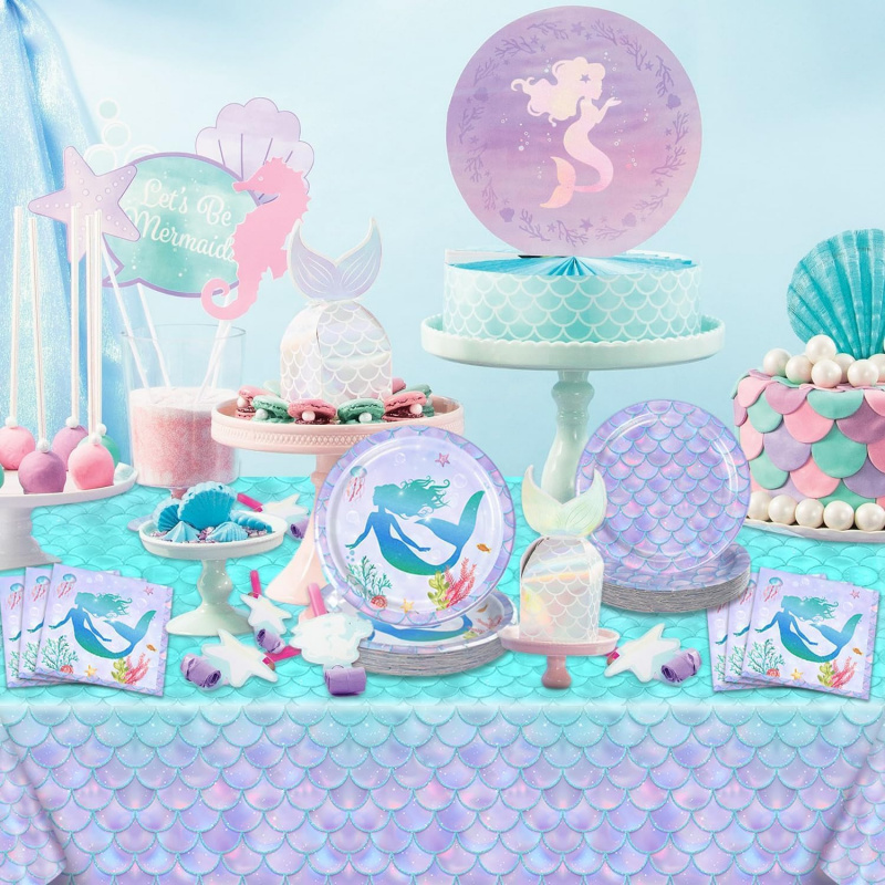Mermaid Tablecloth -Mermaid Bi - đánh giá và giá Table Cloth Disposable