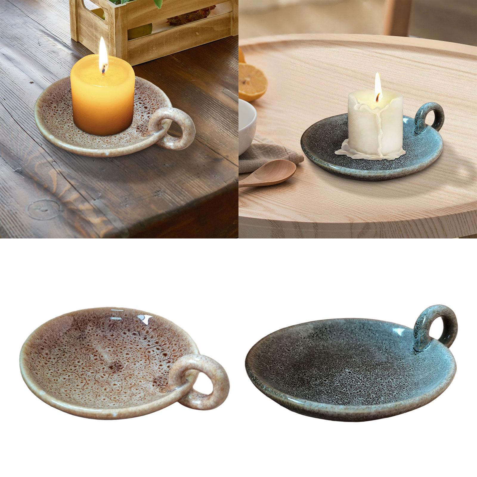 Ceramic Candle Plate with Hand - đánh giá và giá Centerpiece Stick