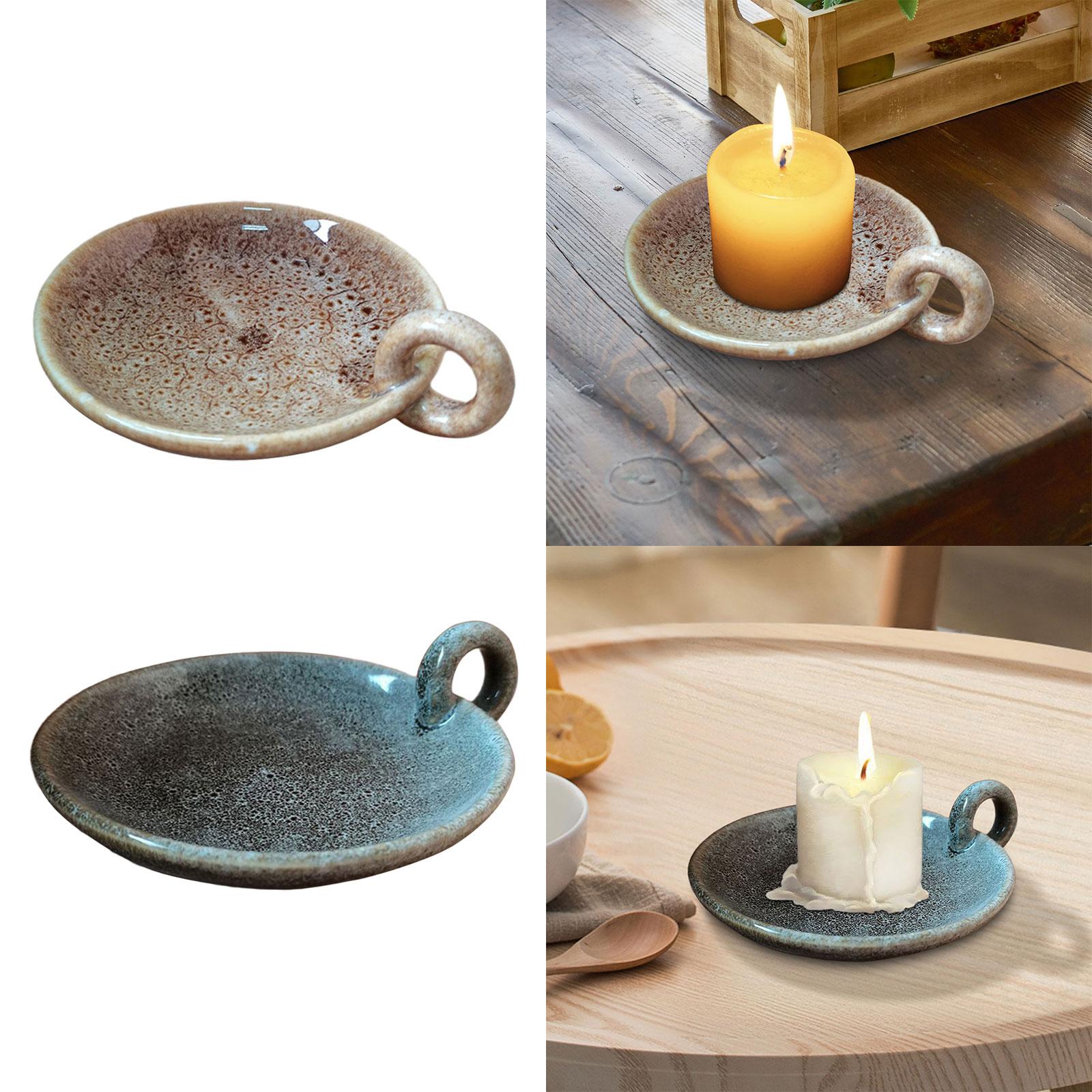 Ceramic Candle Plate with Hand - đánh giá và giá Centerpiece Stick