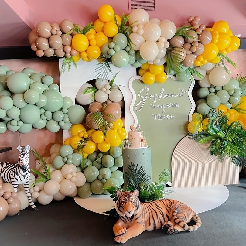 146pcs Sage Green Yellow Ballo - đánh giá và giá Balloon Arch Kit