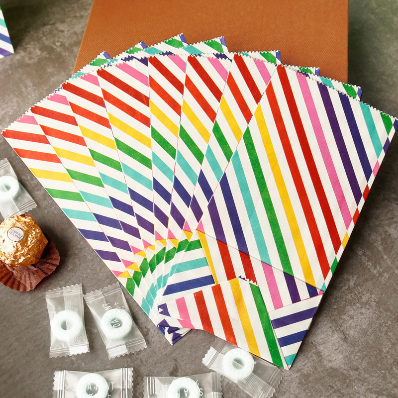 Small Paper Bags Rainbow Print - đánh giá và giá Event Party Box