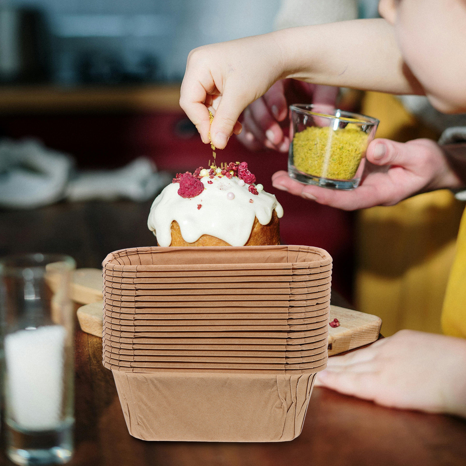 50Pcs Paper Baking Cups Rustic - đánh giá và giá Plastic Cup 50Pcs