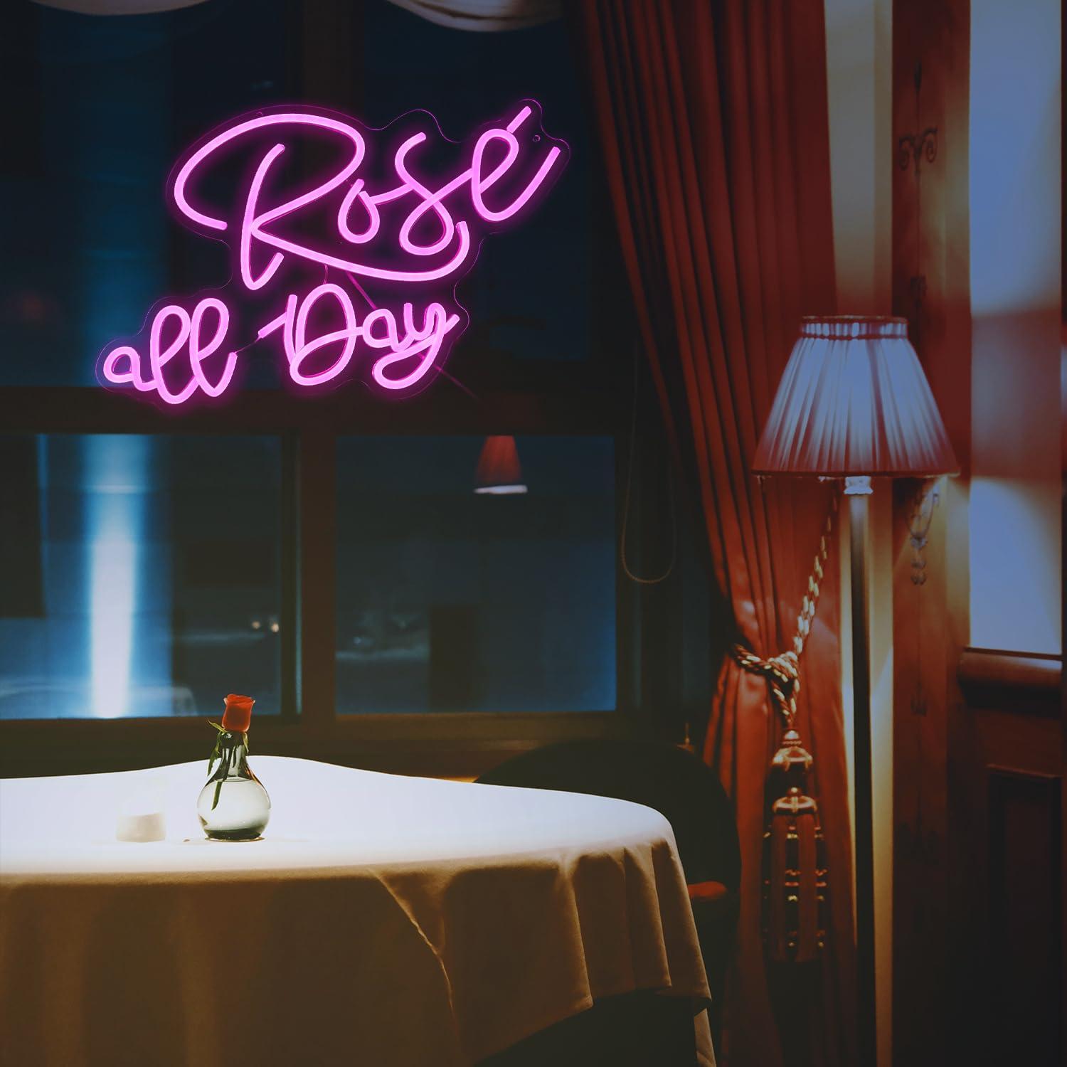 Rose All Day Neon Sign Dimmabl - đánh giá và giá Neon Sign Party