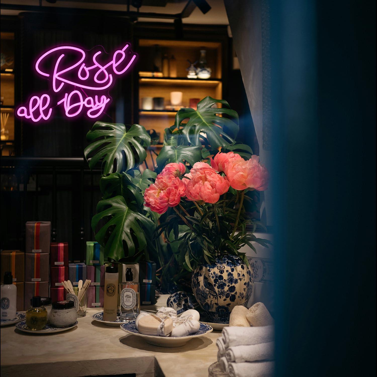 Rose All Day Neon Sign Dimmabl - đánh giá và giá Neon Sign Party
