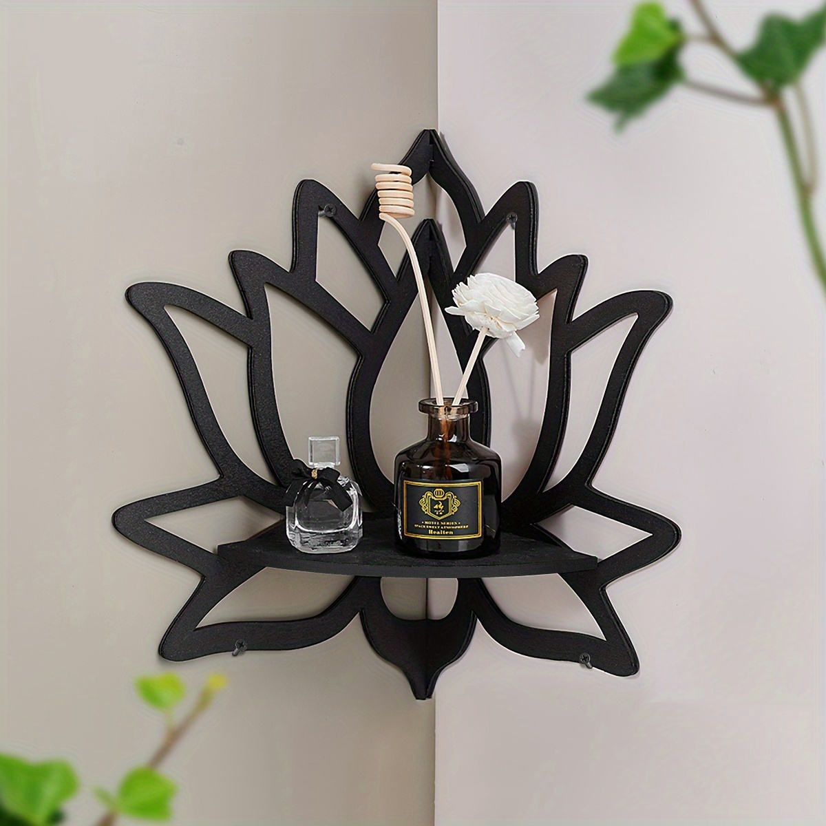 Lotus Corner Floating Shelf, H - đánh giá và giá Flower Wall Panel