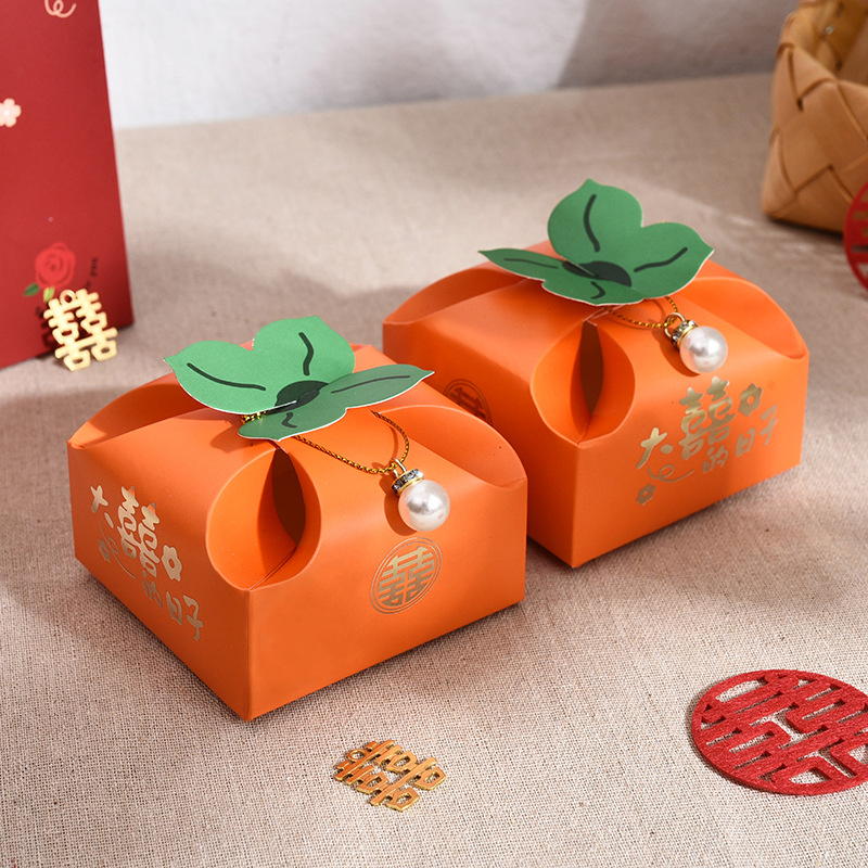 50pcs Orange Portable Gift Box - đánh giá và giá Event Party Box